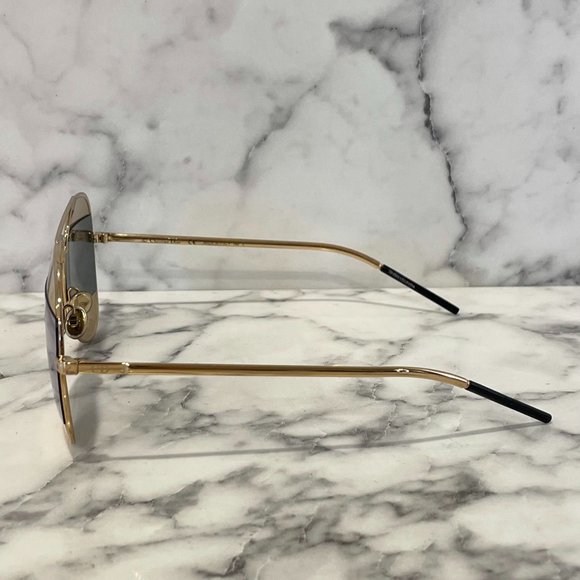 DIOR Split 1 Gold & Grey Aviator Mirrored Sunglasses main image 5